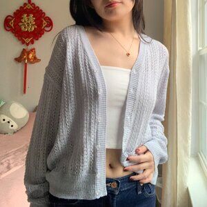 Vintage Baby Blue Cardigan